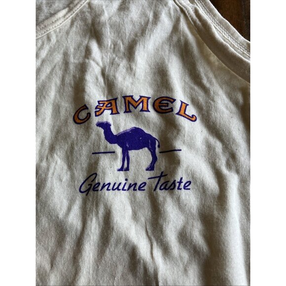 Vintage 1995 Graphic Joe Camel Tank Top Cigarettes Adult XL 100% Cotton USA - Picture 3 of 12